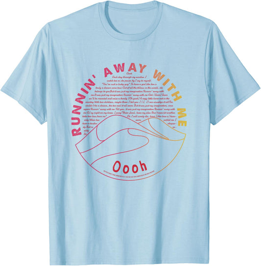 Just My Imagination Running Away With Me Lyric Temptations T-Shirt - T-Shirt | Light Blue