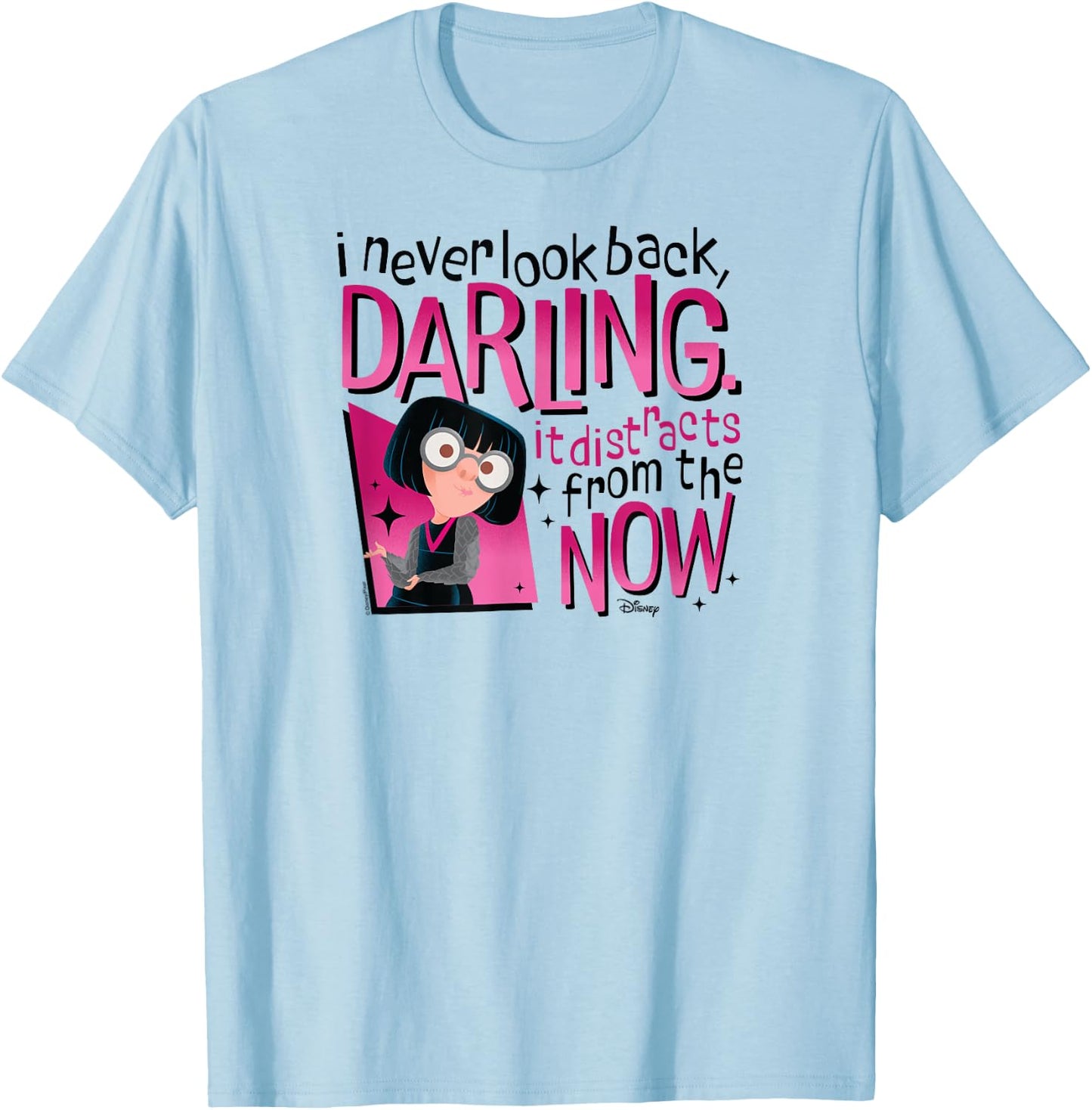 The Incredibles, The Incredibles 2 - Edna Never Look Back T-Shirt - T-Shirt | Light Blue