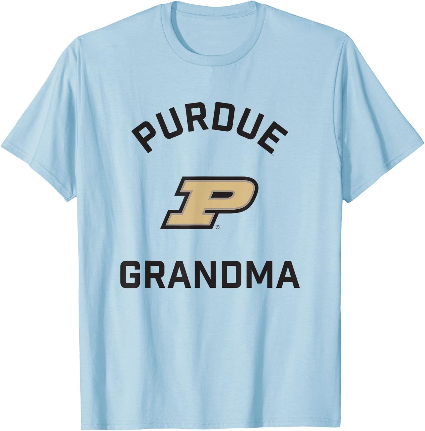 Purdue University Boilermakers Arched Grandma T-Shirt - T-Shirt | Light Blue