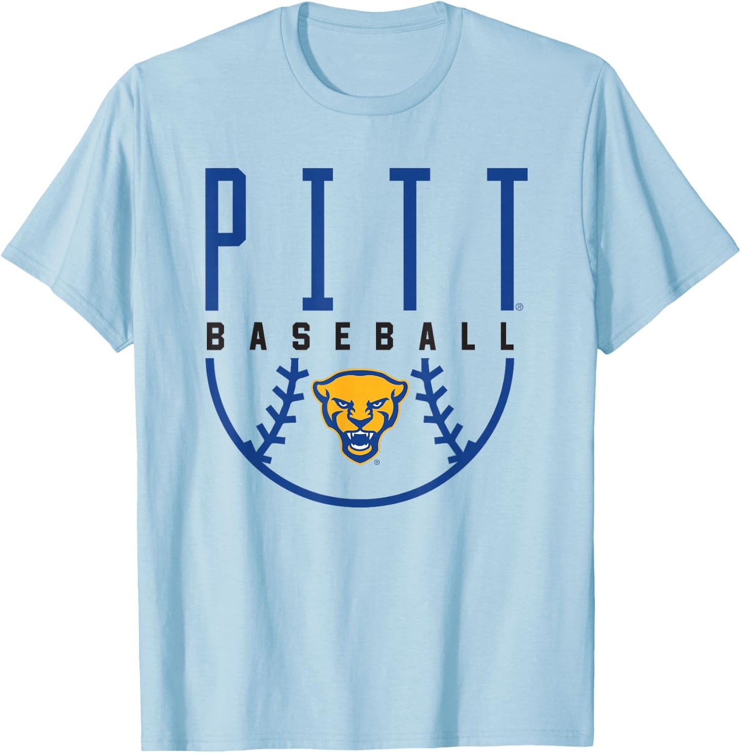 University of Pittsburgh Panthers Baseball T-Shirt - T-Shirt | Light Blue