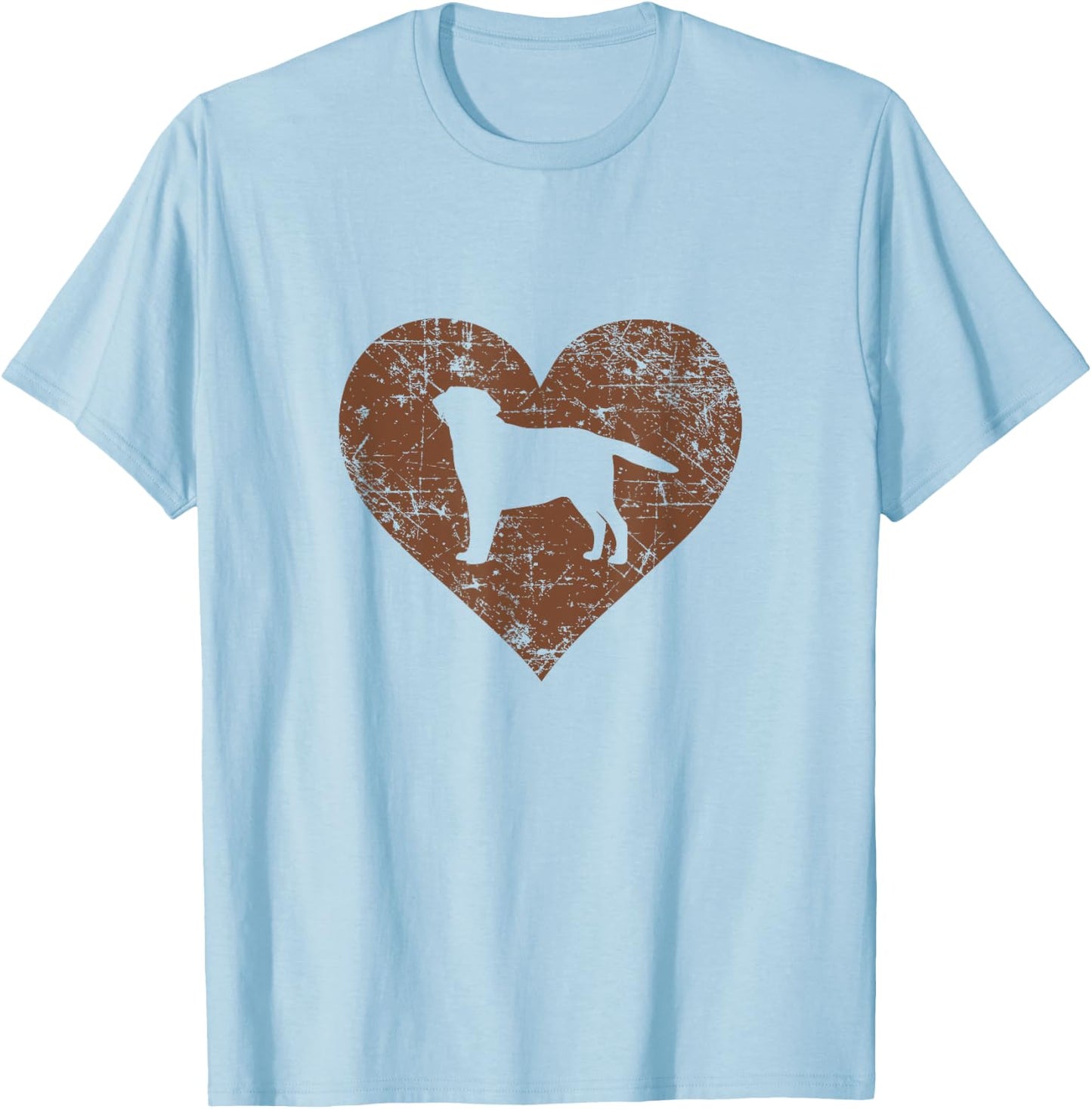 I Love Labrador Shirt Funny Cute Chocolate Dog Owner Gift T-Shirt - T-Shirt | Light Blue