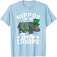 Hippos Are My Lucky Charms St Patricks Day Hippopotamus T-Shirt - T-Shirt | Light Blue