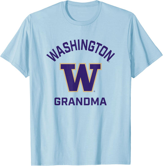 University of Washington Huskies Arched Grandma T-Shirt - T-Shirt | Light Blue
