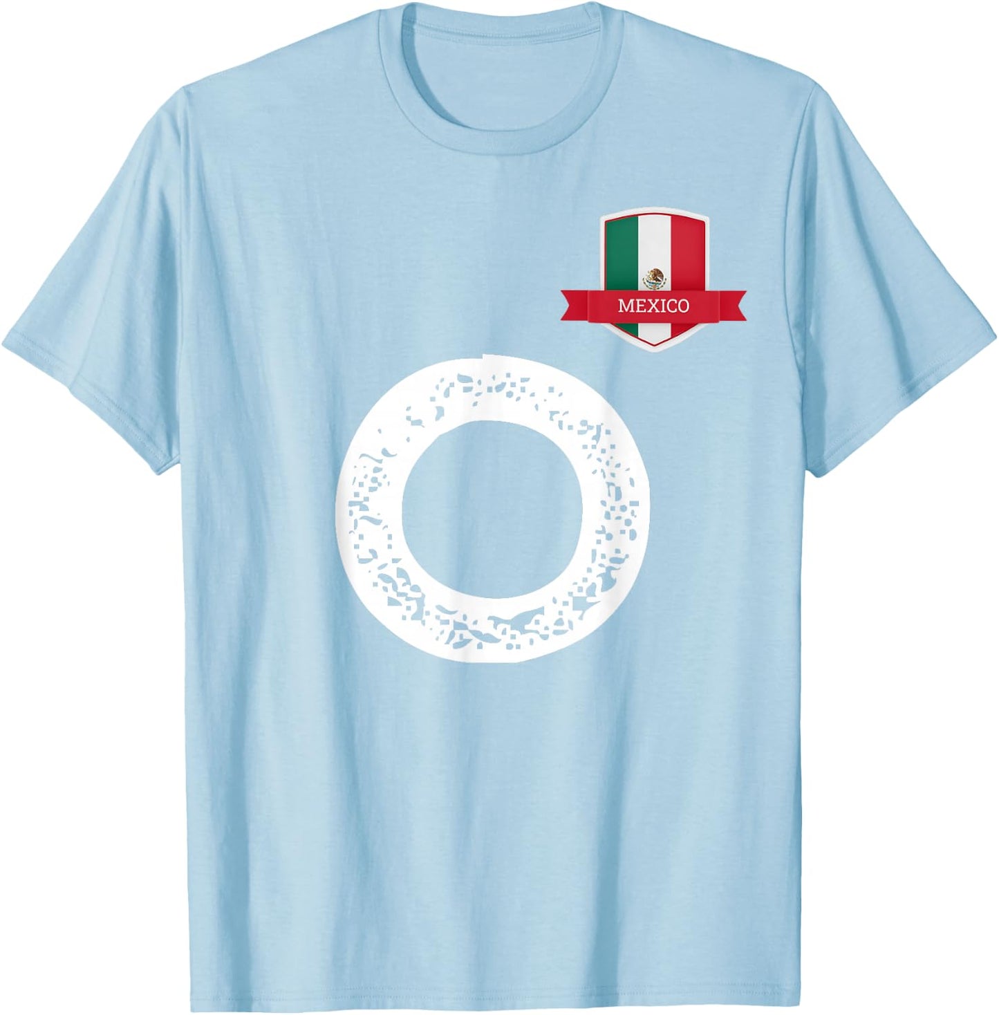 Mexico Man Flag O Mexican Mexico T-Shirt - T-Shirt | Light Blue