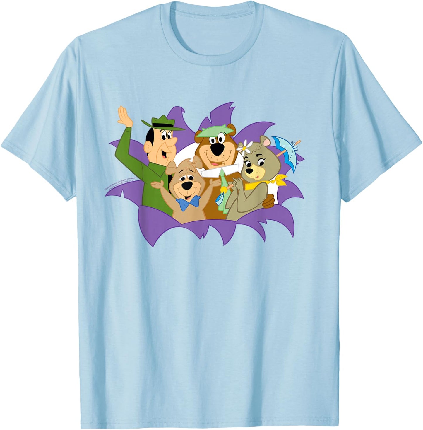 Yogi Bear and Friends That's All Folks T-Shirt - T-Shirt | Light Blue