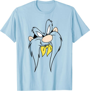 Looney Tunes Yosemite Sam Face T-Shirt - T-Shirt | Light Blue