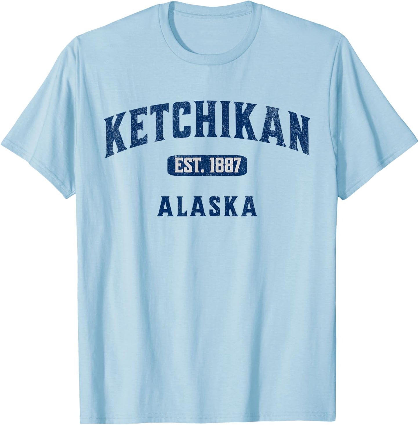 USA Vintage Merch Souvenir Visit Ketchikan Alaska T-Shirt - T-Shirt | Light Blue