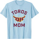 Cal State Dominguez Hills CSUDH Toros Arched Mom T-Shirt - T-Shirt | Light Blue
