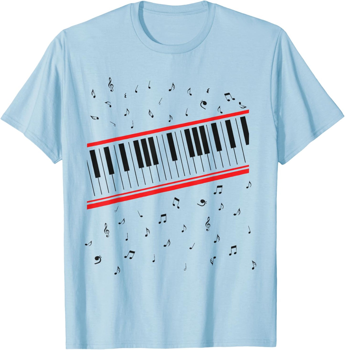 Beat It Piano T-Shirt - T-Shirt | Light Blue