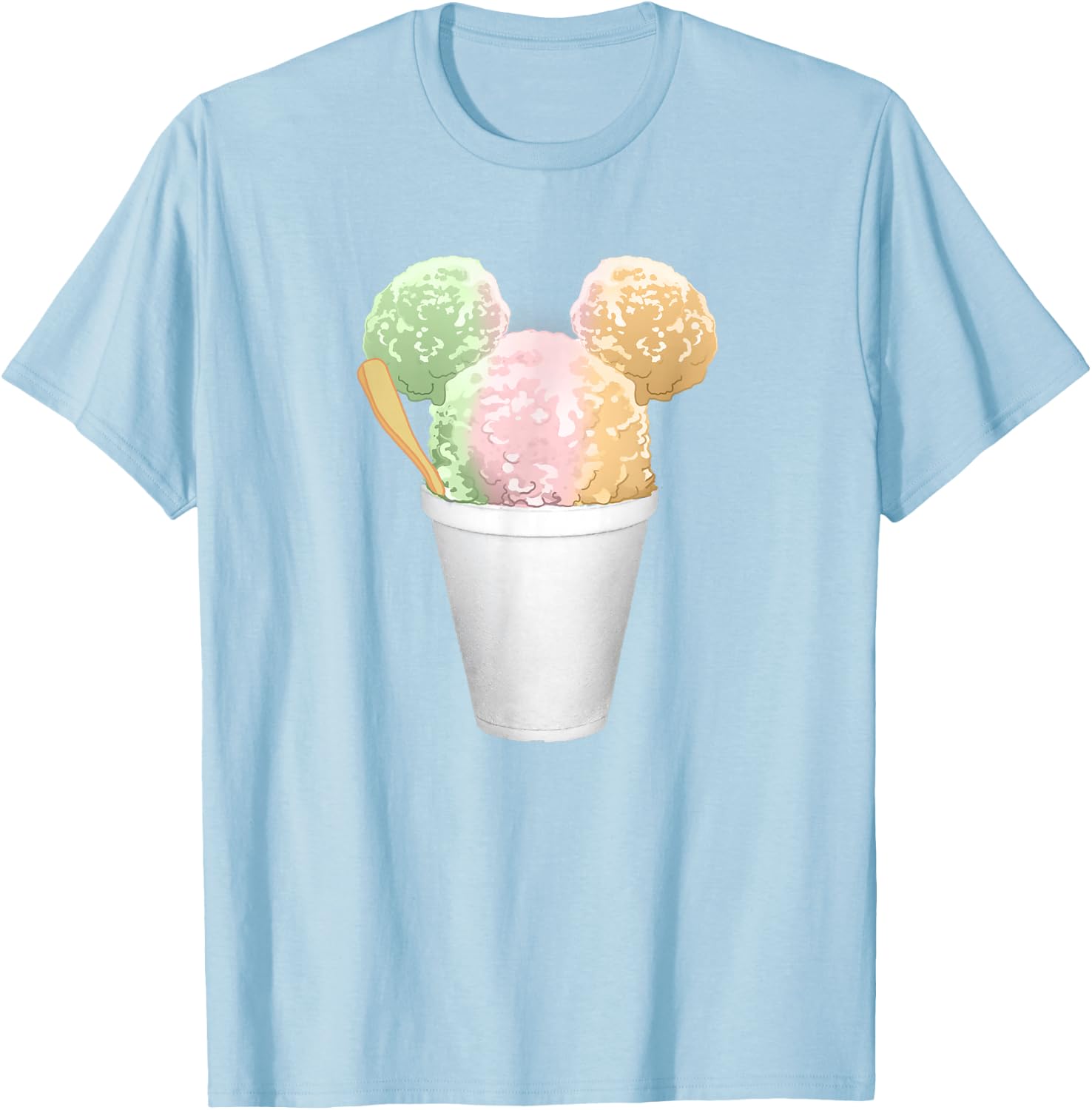 Disney Mickey and Friends Shaved Ice Mickey Ears T-Shirt - T-Shirt | Light Blue
