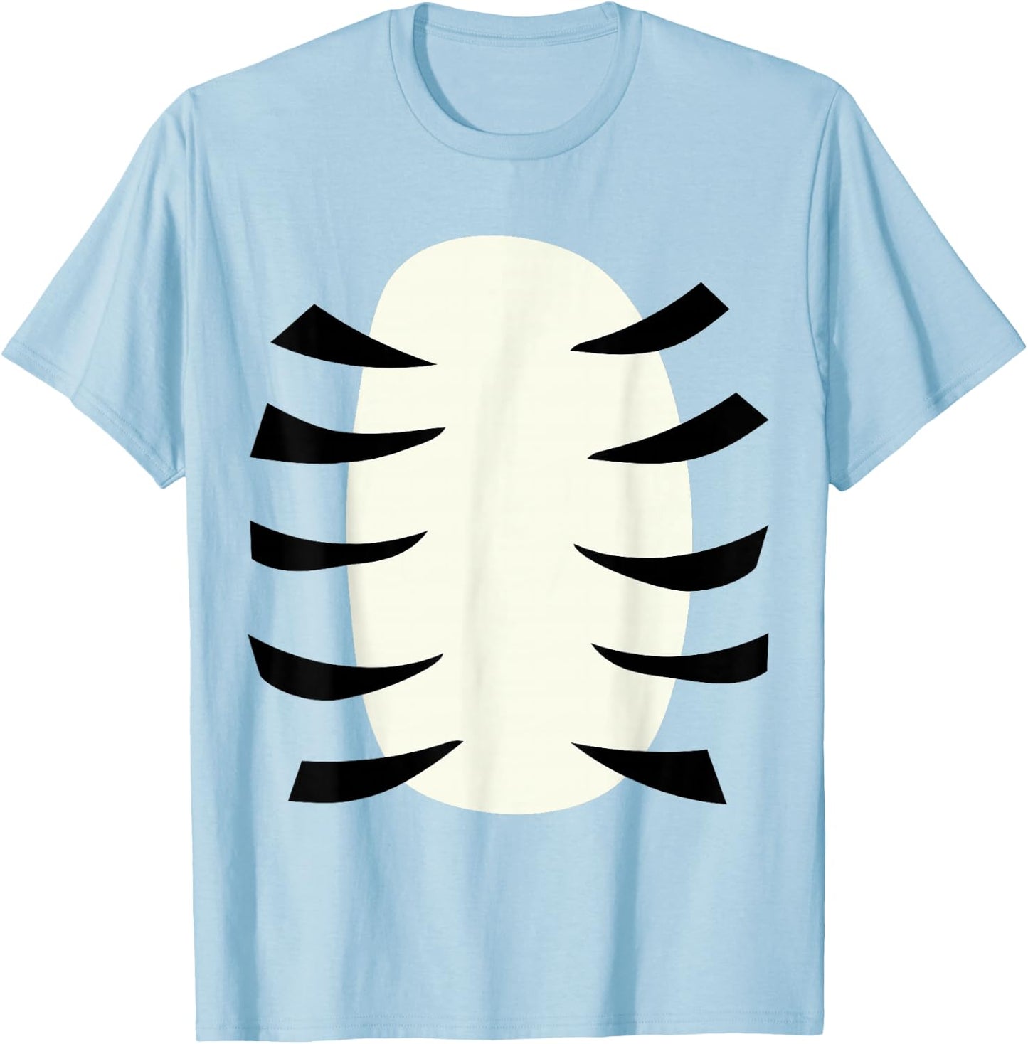 Funny lazy DIY tiger belly costume for halloween party T-Shirt - T-Shirt | Light Blue
