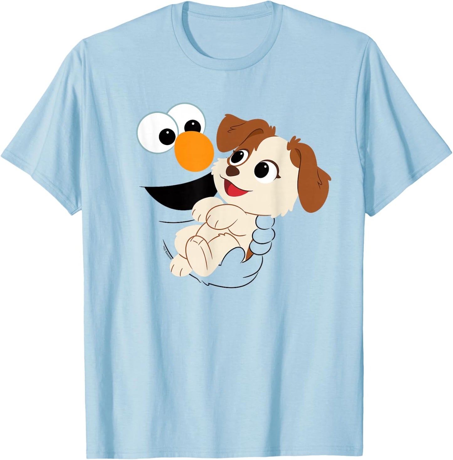 Sesame Street Elmo Tango Face Halloween Costume T-Shirt - T-Shirt | Light Blue