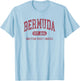 Vintage Bermuda Established 1609 Retro Souvenir T-Shirt - T-Shirt | Light Blue