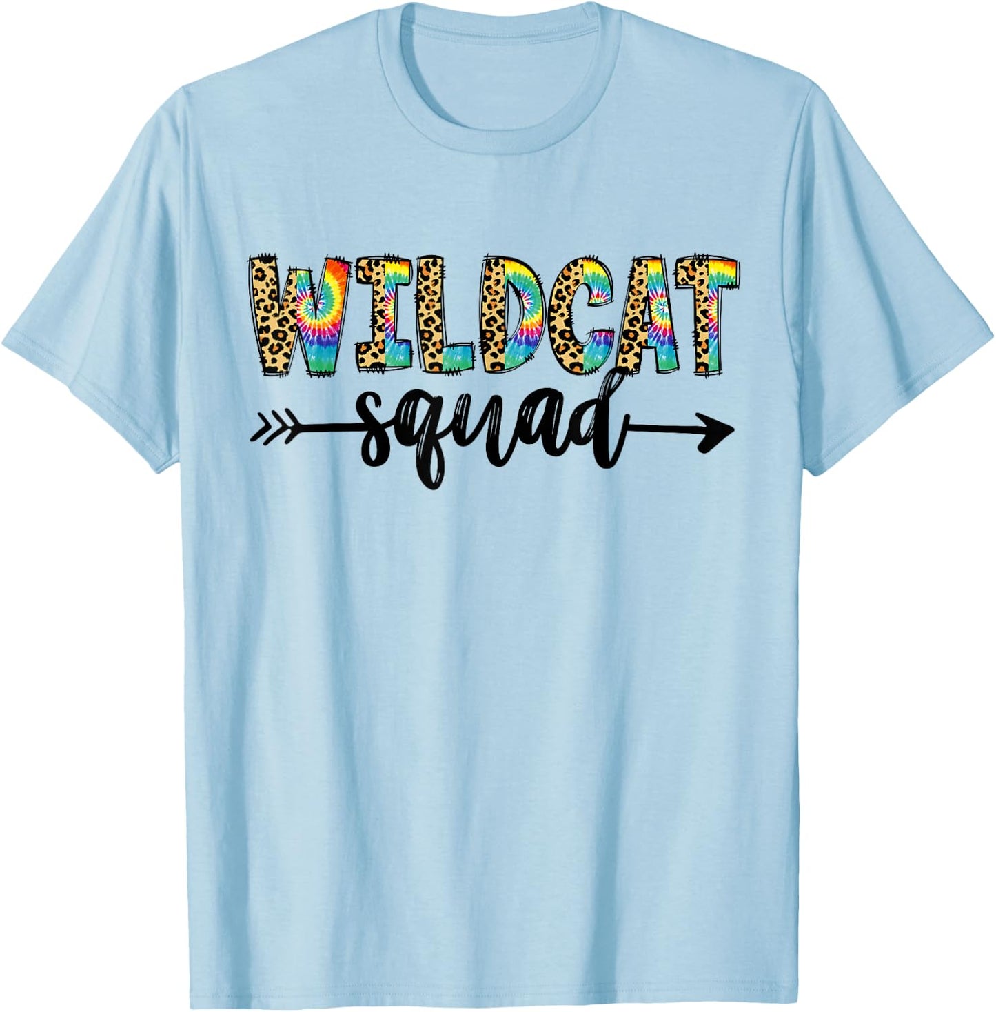 Wildcat Squad Back To School Matching Teacher Student Staff T-Shirt - T-Shirt | Light Blue