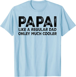 Papai Brazilian Dad Father Definition - Funny Fathers Day T-Shirt - T-Shirt | Light Blue