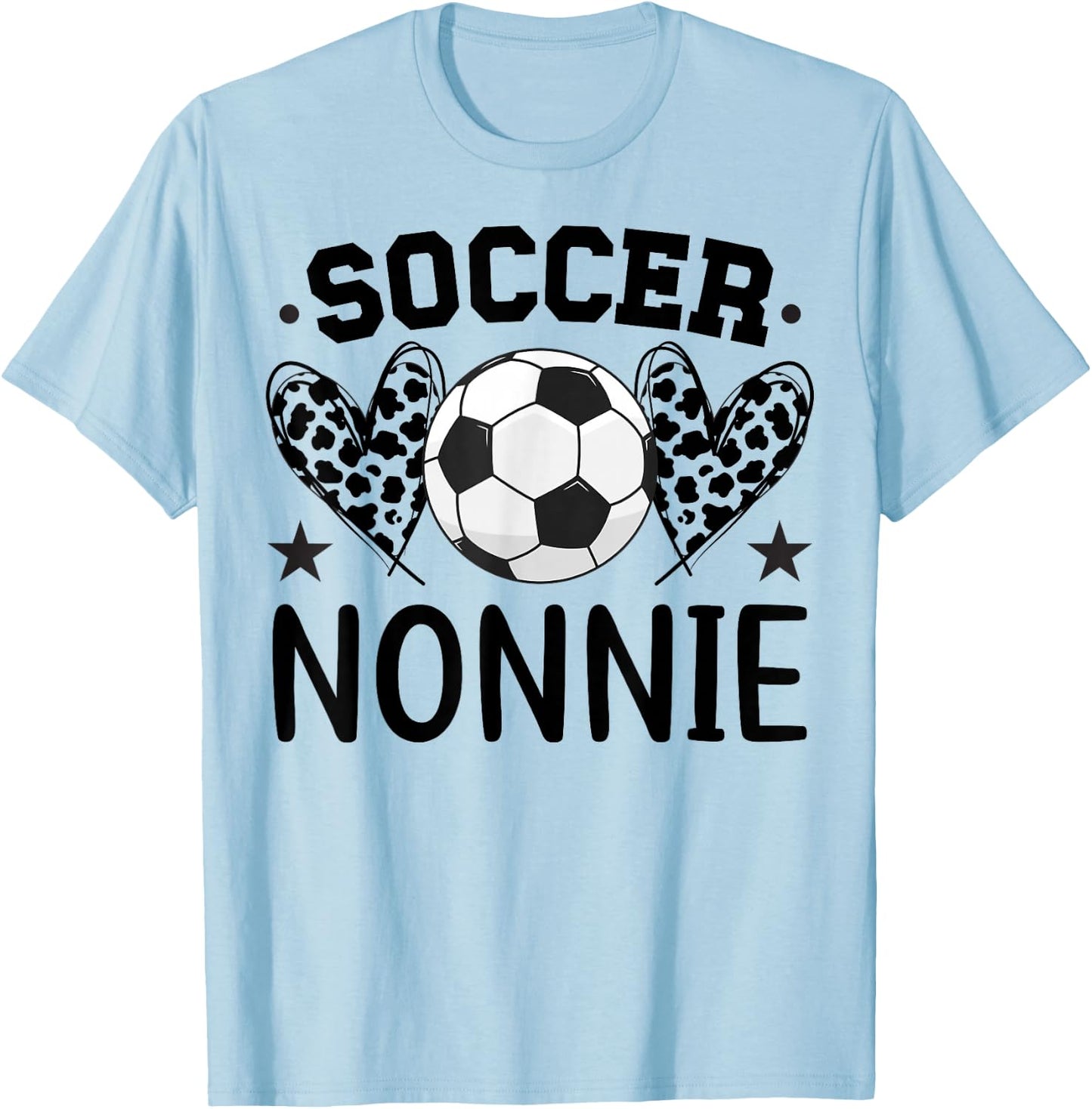 Soccer Nonnie Hearts Nonnie Of A Soccer Player Nonnie T-Shirt - T-Shirt | Light Blue