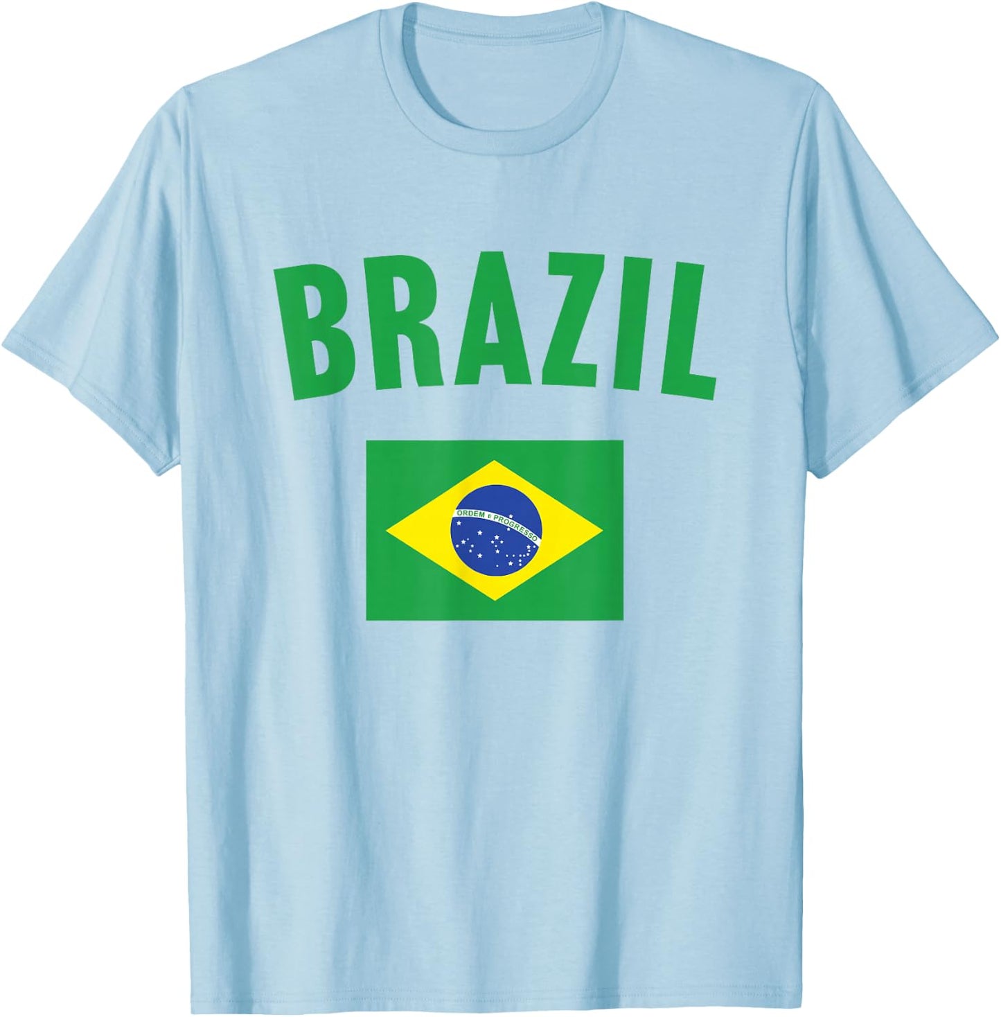 Brazil Flag T-Shirt - T-Shirt | Light Blue