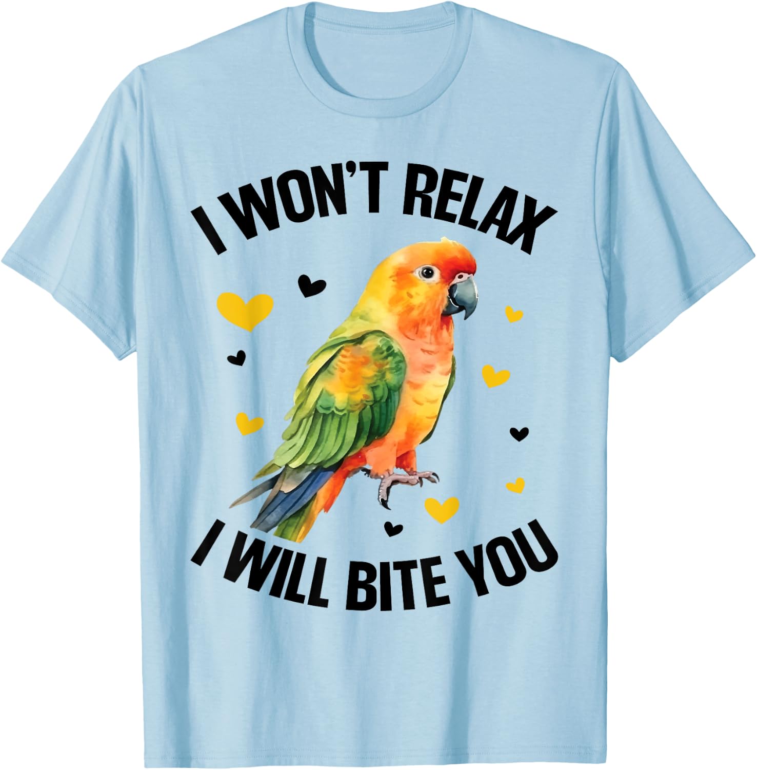 Sun Conure Bed Sun Conure Food Sun Conures Sunconure T-Shirt - T-Shirt | Light Blue