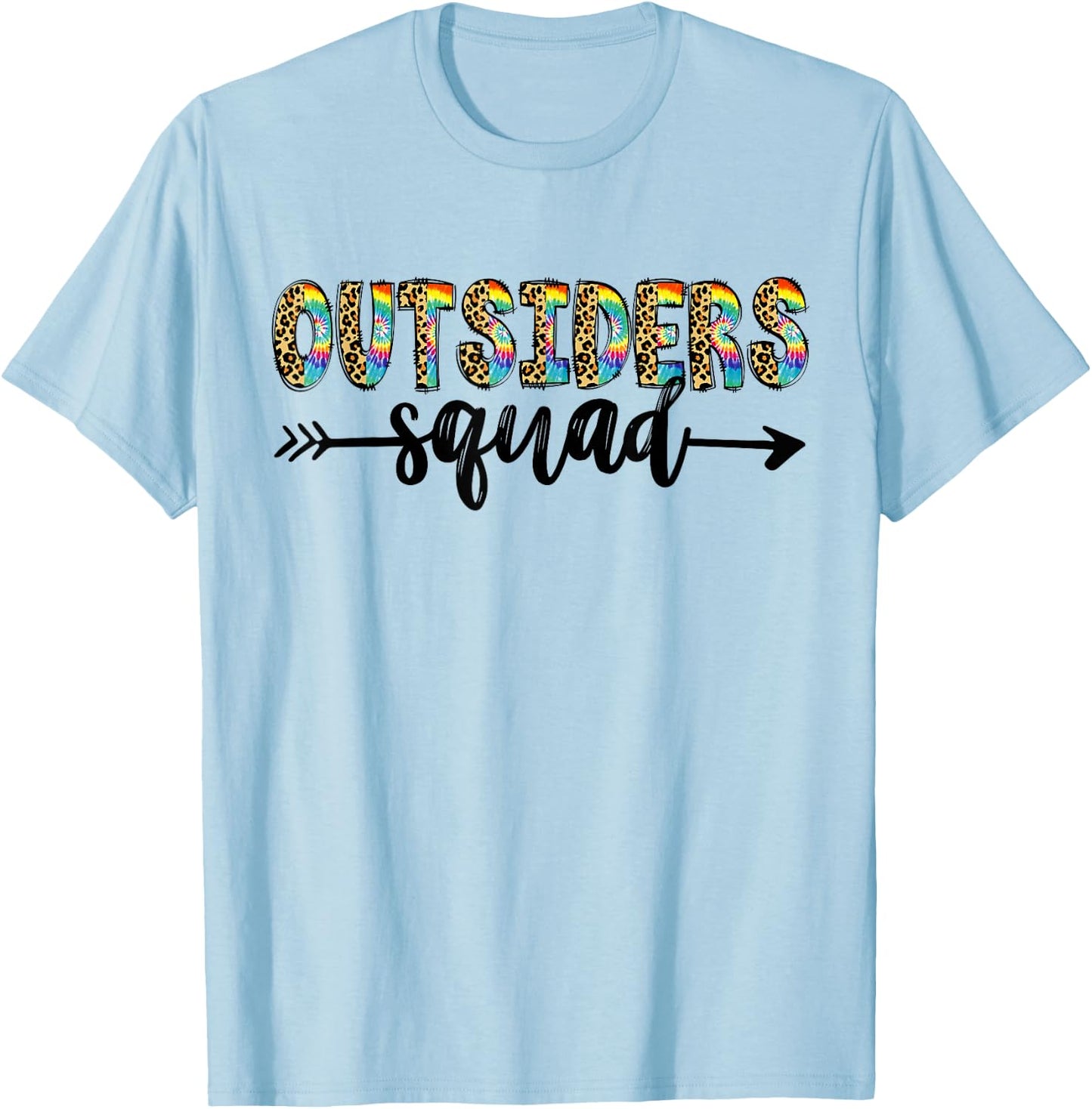 Outsiders Squad Back To School Matching Teacher Student T-Shirt - T-Shirt | Light Blue