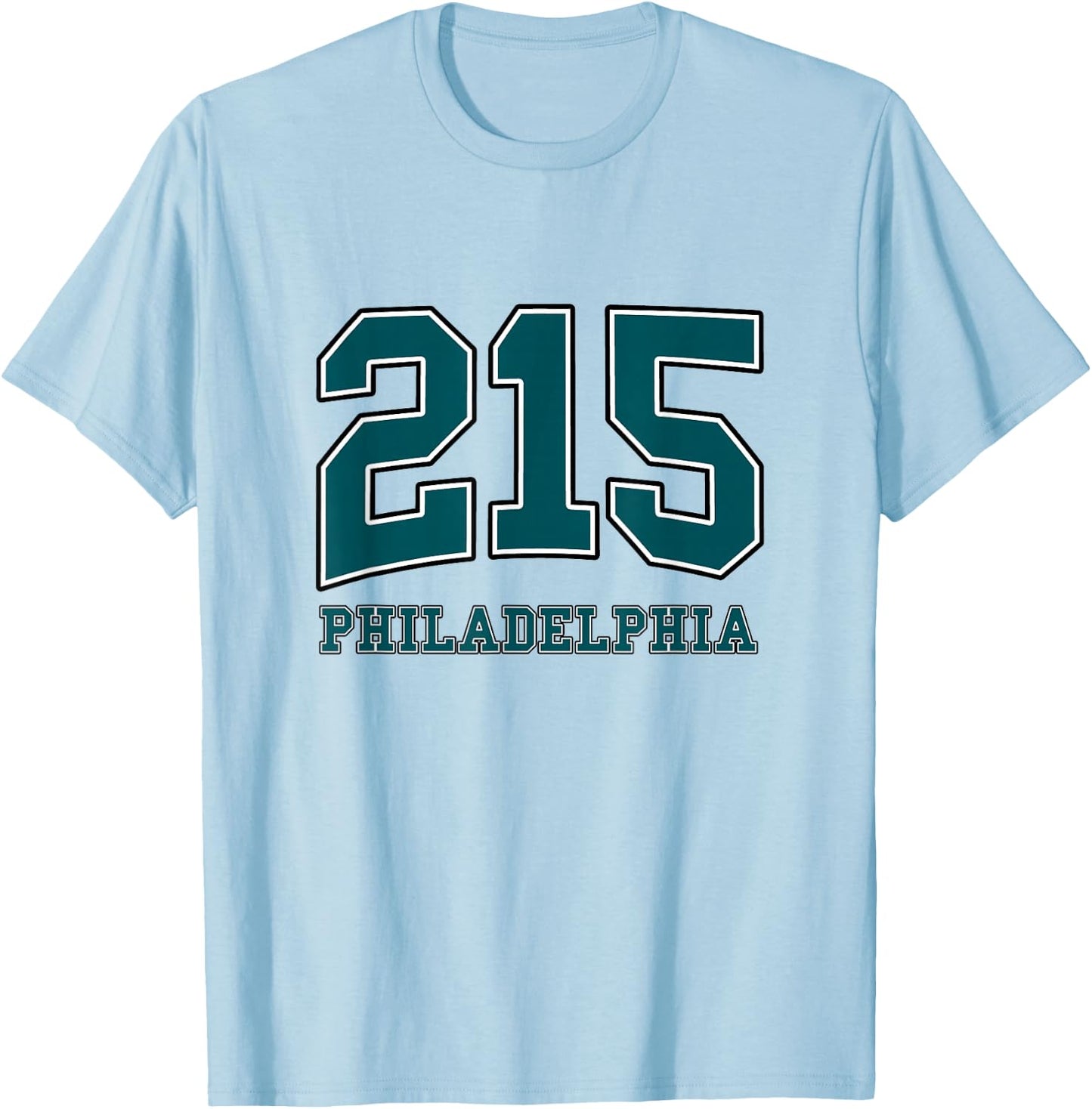 Philadelphia Area Code 215 - Hometown Pride - Classic T-Shirt - T-Shirt | Light Blue