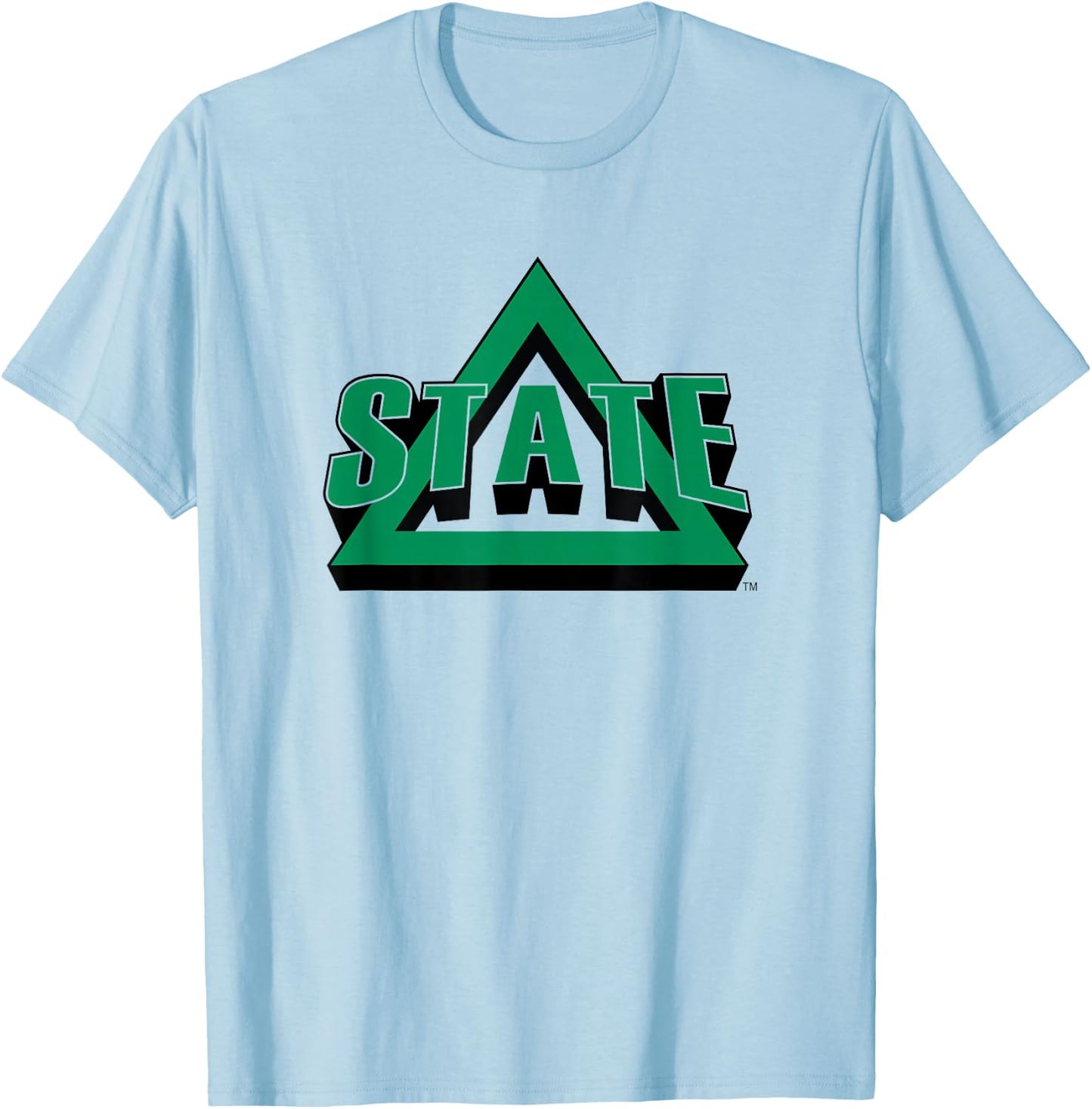 Delta State Statesmen Icon White Officially Licensed T-Shirt - T-Shirt | Light Blue