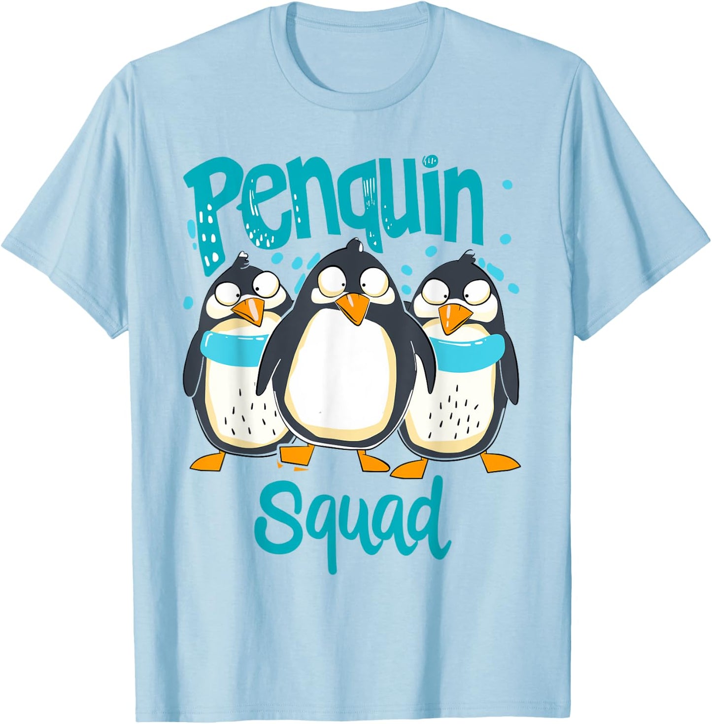 Penguin Squad for Penguin Lover Shirt | Kids Penguin T-Shirt - T-Shirt | Light Blue