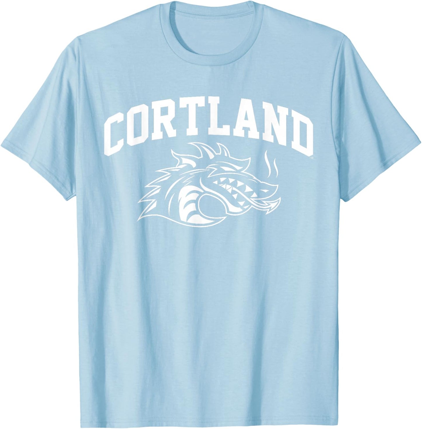 SUNY Cortland Red Dragons Athletics Logo T-Shirt - T-Shirt | Light Blue
