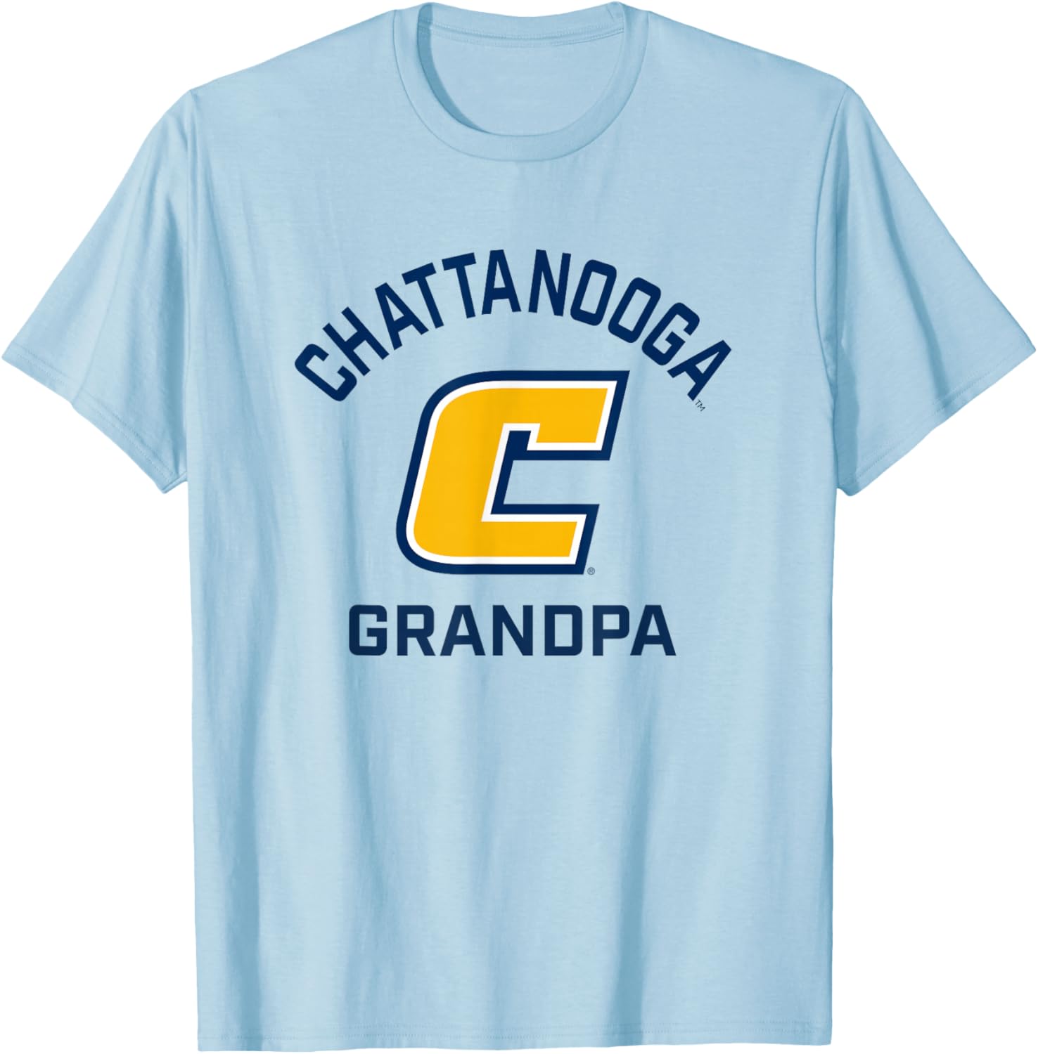 UT Chattanooga UTC Mockingbirds Arched Grandpa T-Shirt - T-Shirt | Light Blue
