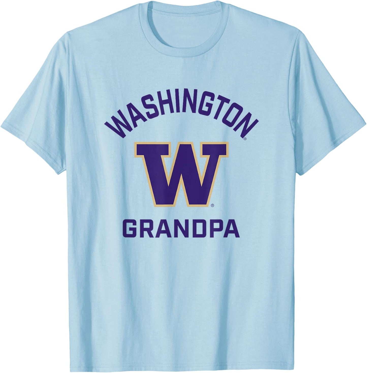 University of Washington Huskies Arched Grandpa T-Shirt - T-Shirt | Light Blue