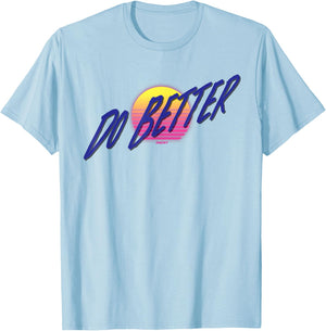 IYCRT Do Better Classic Fit Grey Cotton Polyester Women's Small XS Regular Sleeve T-Shirt - T-Shirt | Light Blue