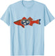 Tennessee Volunteer State Fish Flag Shirt Women Yout T-Shirt - T-Shirt | Light Blue