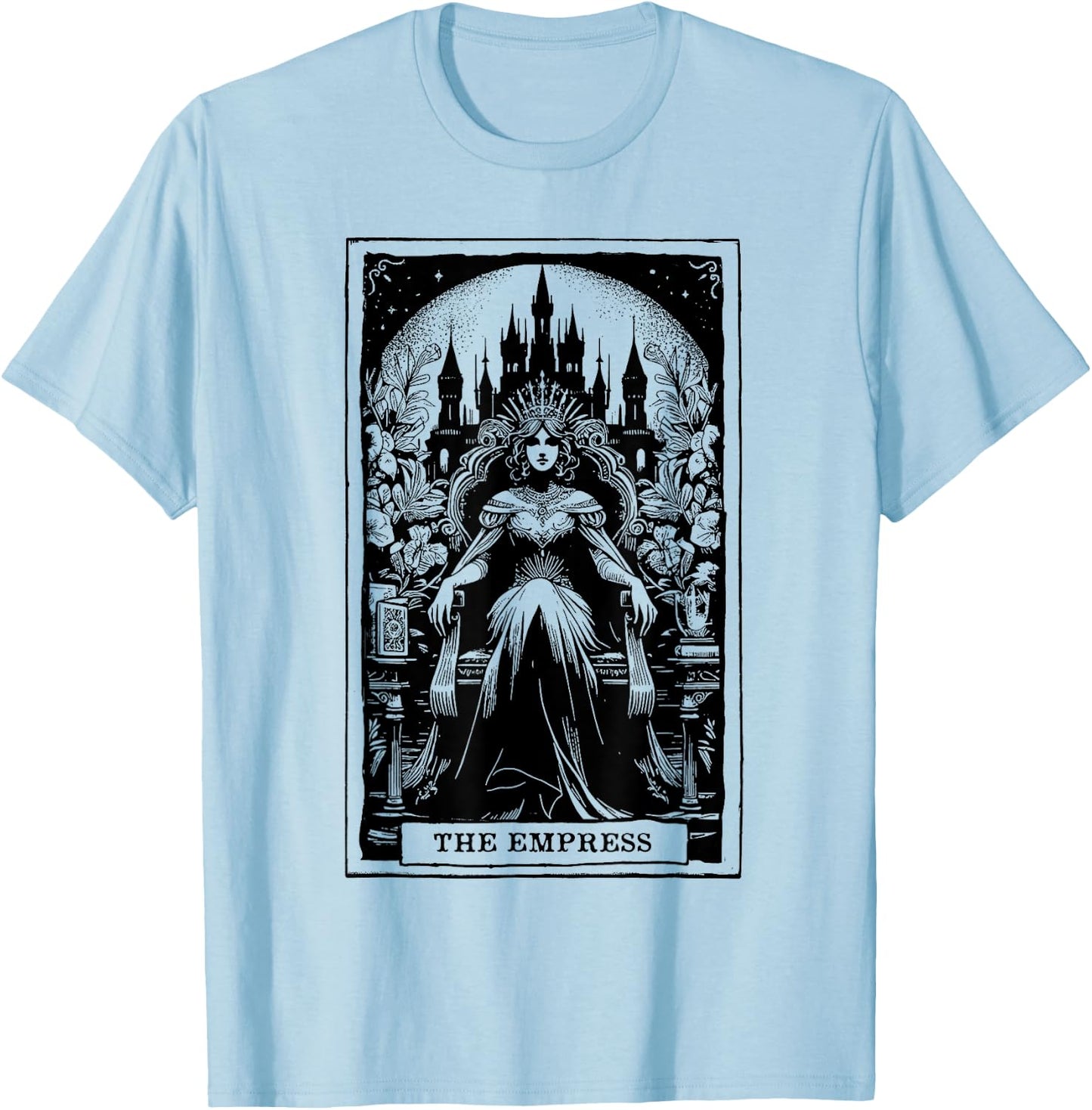 Tarot Card Shirt The Empress Tarot Card Major Arcana T-Shirt - T-Shirt | Light Blue
