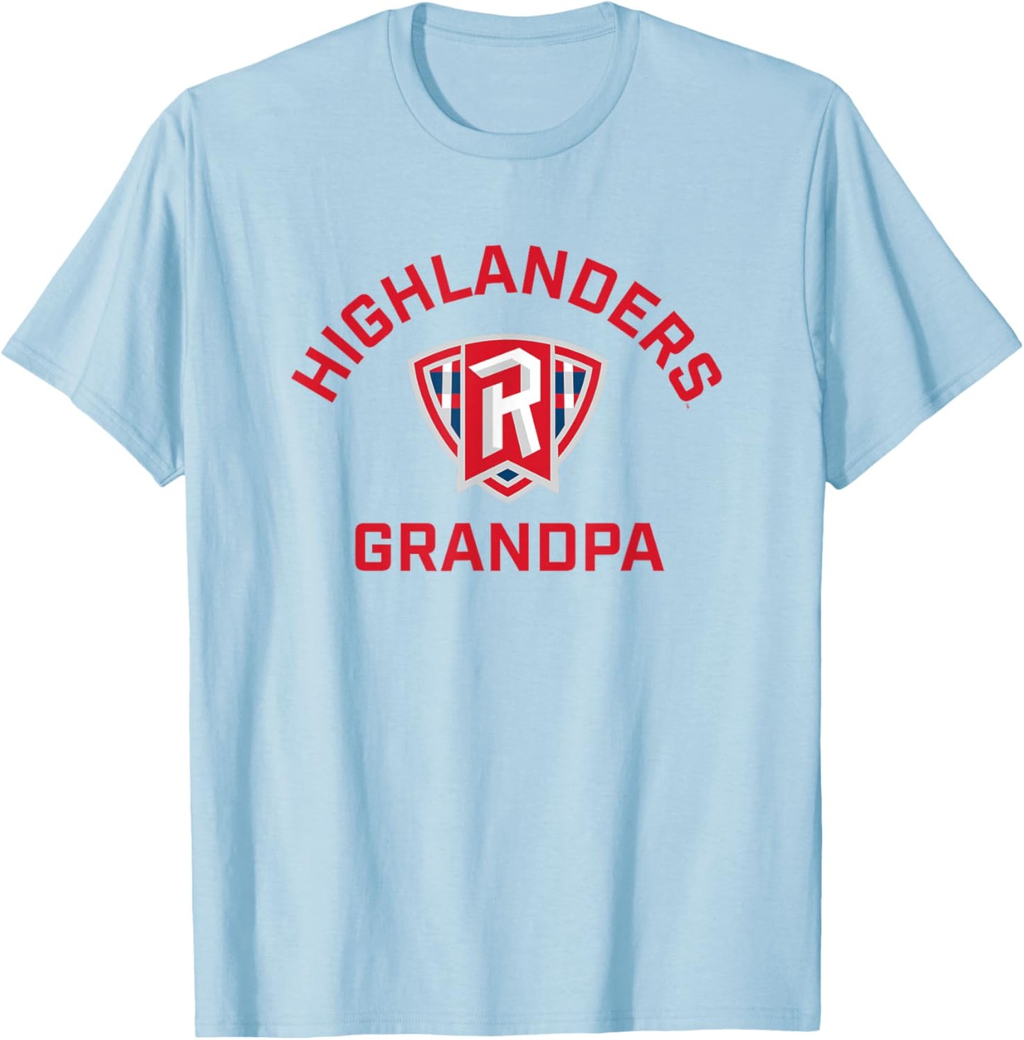 Radford University Highlanders Arched Grandpa T-Shirt - T-Shirt | Light Blue