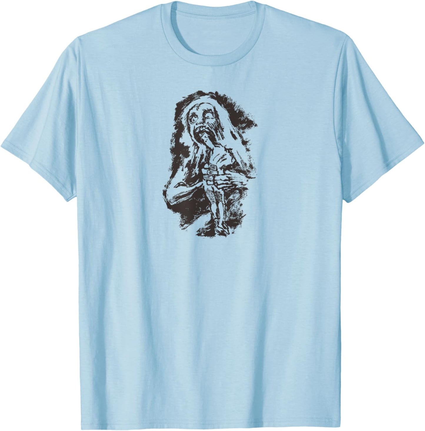 GOYA Halloween Literary Saturn Devouring His Son Fun T-Shirt - T-Shirt | Light Blue