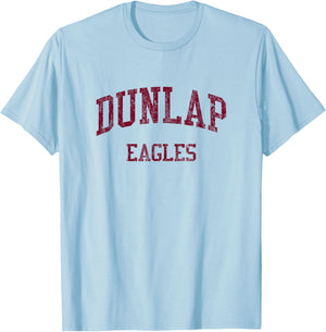 Dunlap High School HS Dunlap IL Vintage Sports T-Shirt - T-Shirt | Light Blue