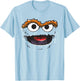 Sesame Street Oscar Retro Sketch Face Halloween Costume T-Shirt - T-Shirt | Light Blue
