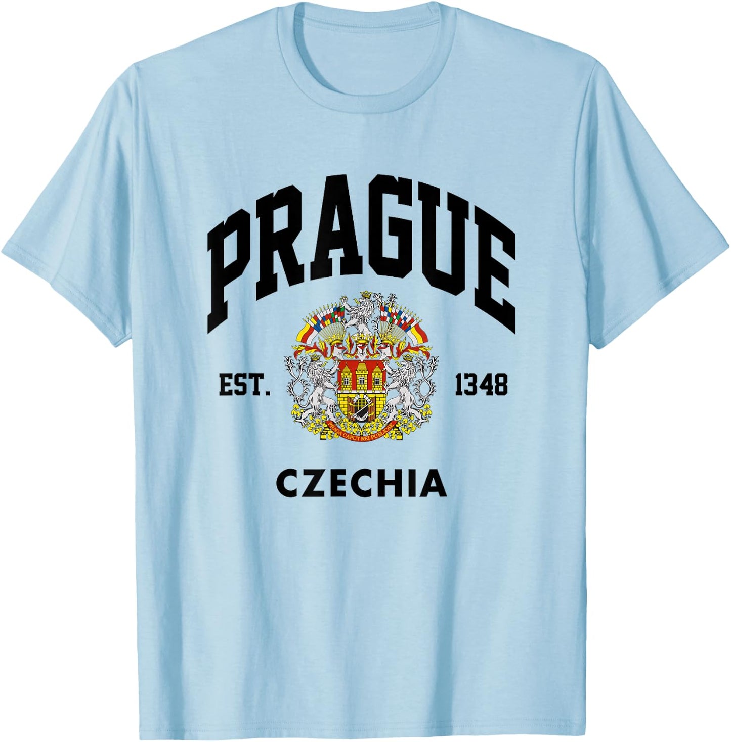 Prague Czech, Prague trip, Czech Capital Prague gift T-Shirt - T-Shirt | Light Blue