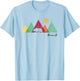 Yosemite California Colorful Bear Mountains National Park T-Shirt - T-Shirt | Light Blue