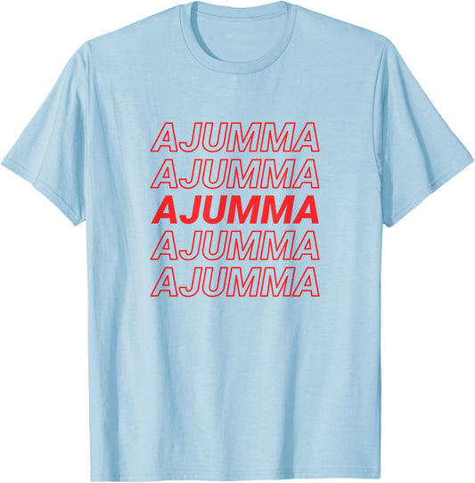 Ajumma Funny Korean Mom Street style - Korean Mother T-Shirt - T-Shirt | Light Blue
