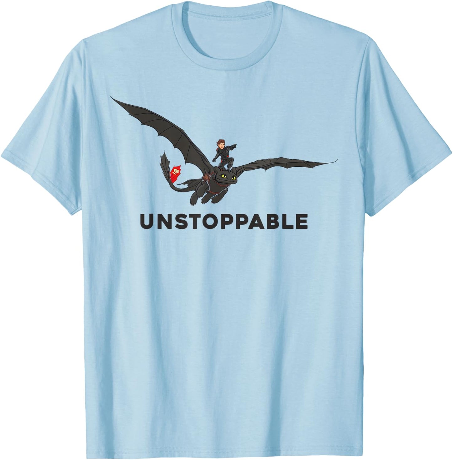 How to Train Your Dragon 3 Unstoppable T-Shirt - T-Shirt | Light Blue