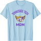 Tennessee Tech Golden Eagles Arched Mom T-Shirt - T-Shirt | Light Blue