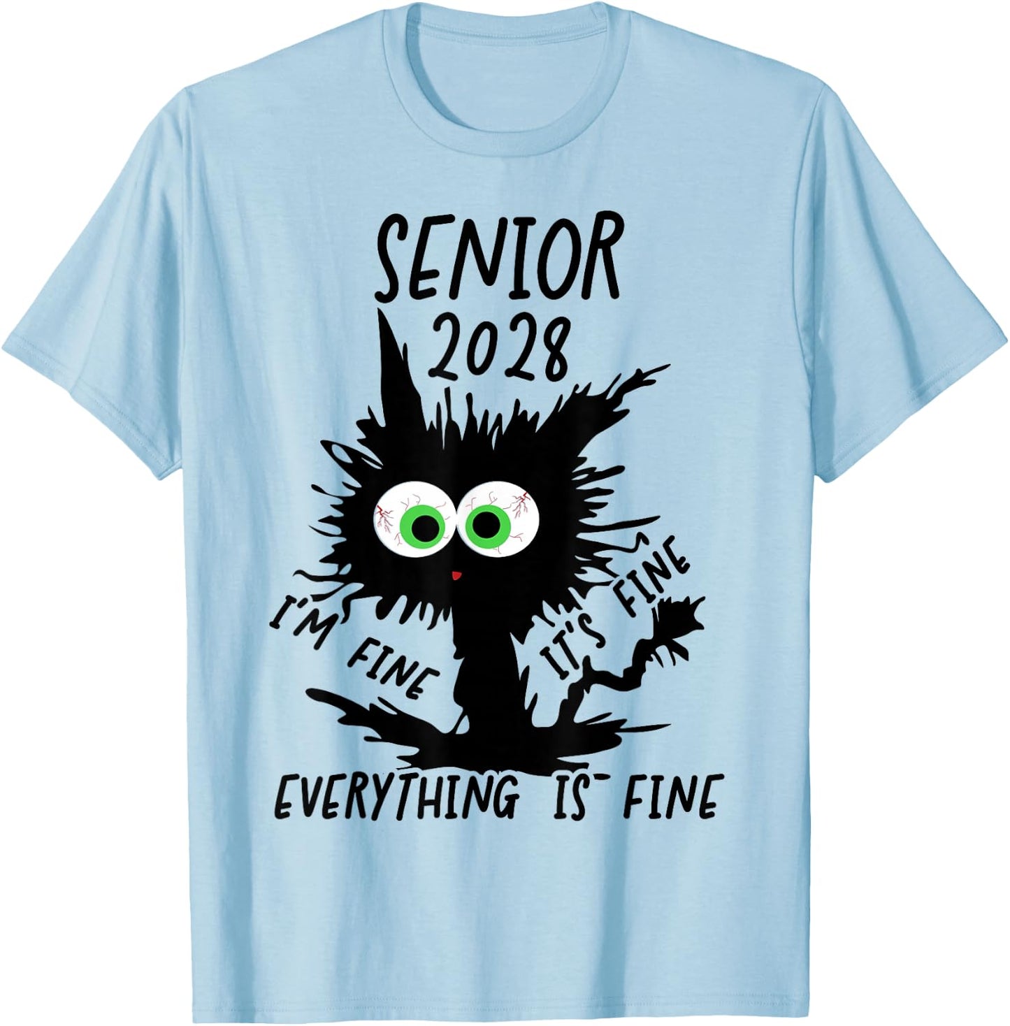Senior 2028 T-Shirt - T-Shirt | Light Blue