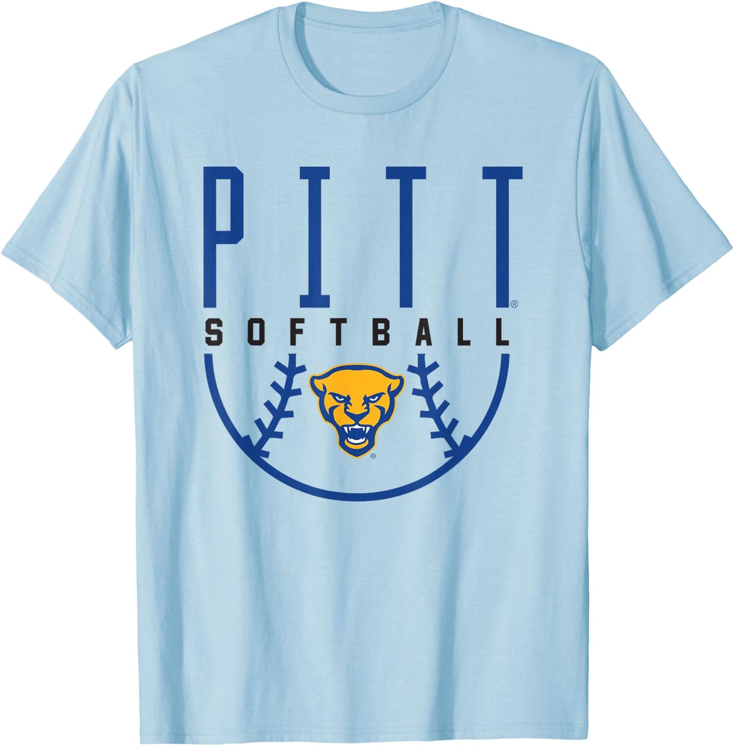 University of Pittsburgh Panthers Softball T-Shirt - T-Shirt | Light Blue