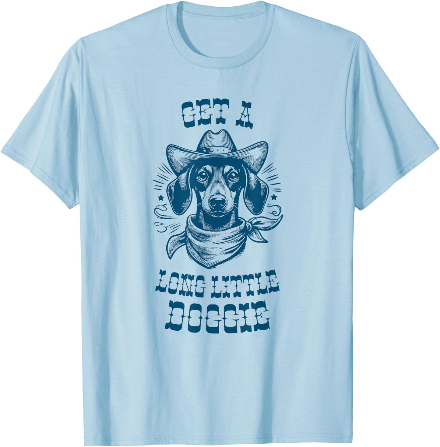 Get A Long Little Doggie 1-MDBL T-Shirt - T-Shirt | Light Blue