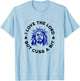 I Love the Lord but Cuss, Curse Swear Funny Jesus Graphic T-Shirt - T-Shirt | Light Blue