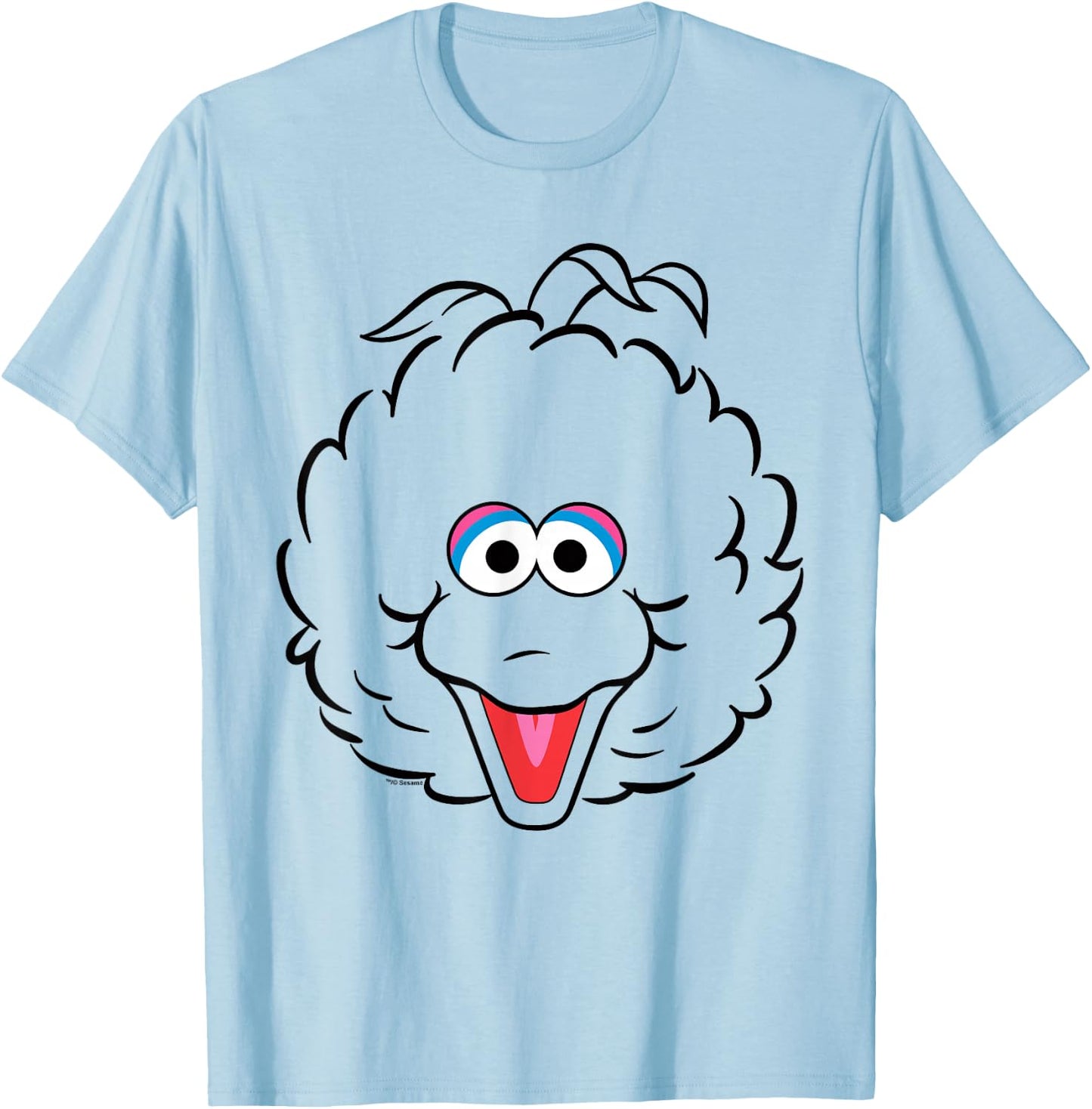 Sesame Street Big Bird Full Face Halloween Costume T-Shirt - T-Shirt | Light Blue
