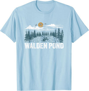 Walden Pond Massachusetts T-Shirt - T-Shirt | Light Blue