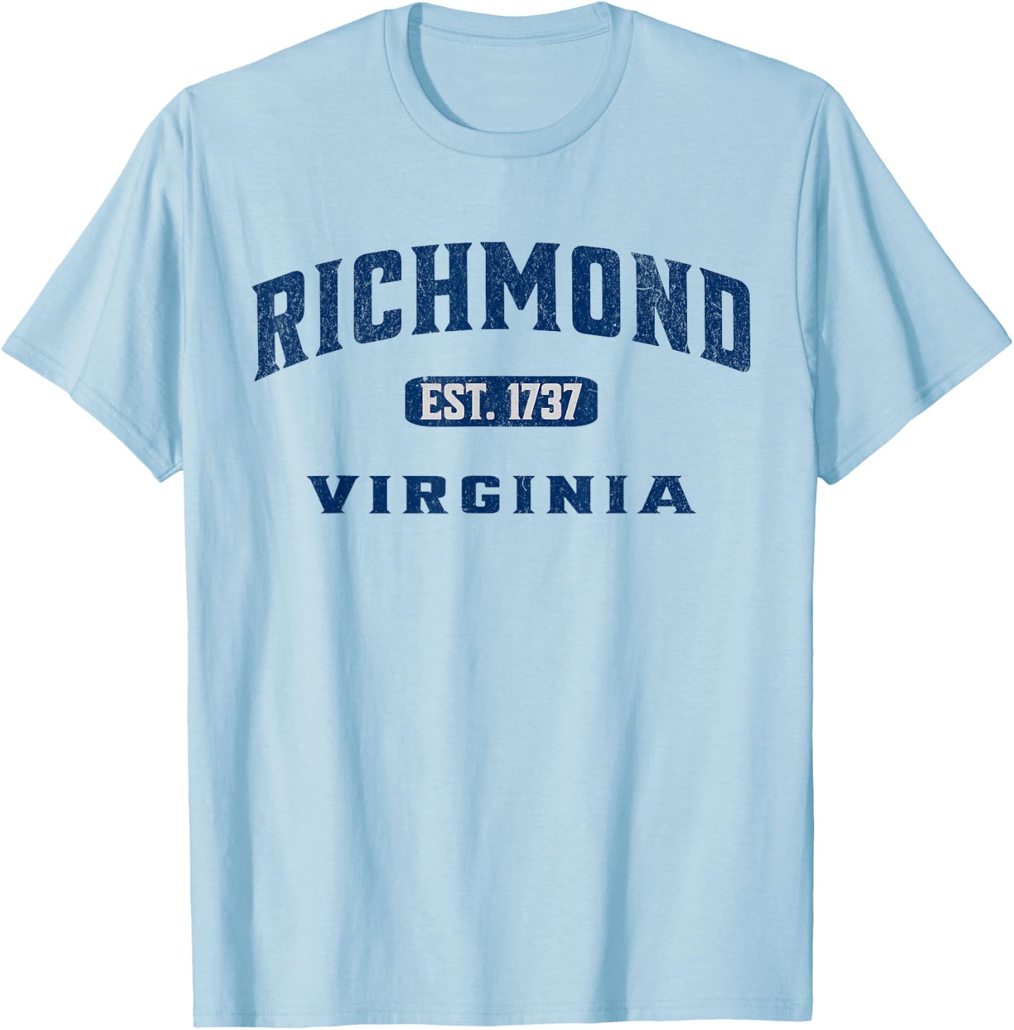 Vintage Athletic VA Souvenir Visit Richmond Virginia T-Shirt - T-Shirt | Light Blue