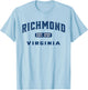 Vintage Athletic VA Souvenir Visit Richmond Virginia T-Shirt - T-Shirt | Light Blue