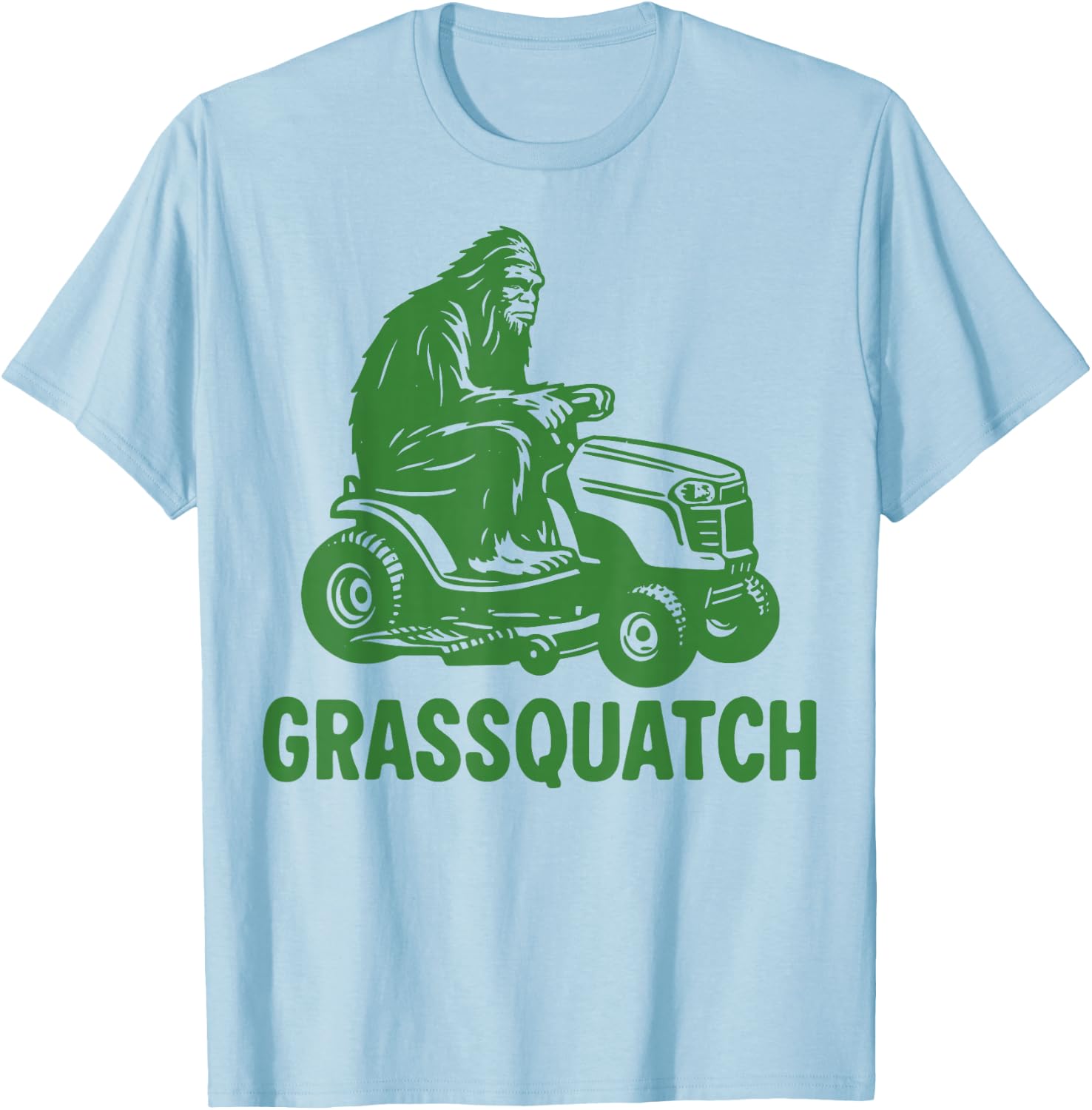 Grassquatch Lawn Care T-Shirt - T-Shirt | Light Blue